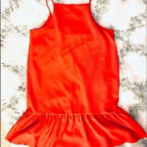 Zara RED HOT HALTER DRESS